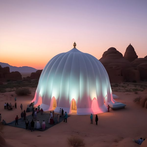 Tent-like lighting installation