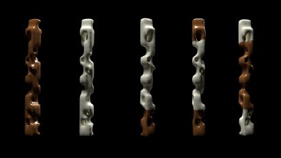 Architectural render on a black background