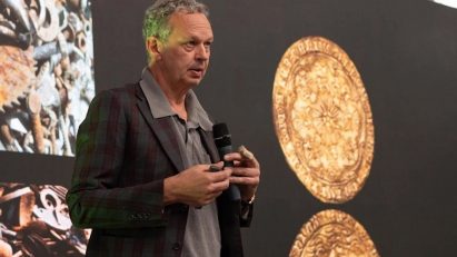 Tom Dixon speaking at an event