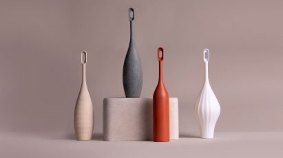 Photo of four different Access-ories grips in four different colours and different sizes and shapes