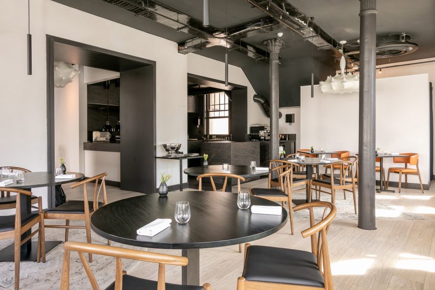 Suspended ceilings were stripped out to make the most of the high ceilings