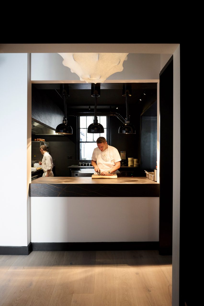 Open kitchen at Etch
