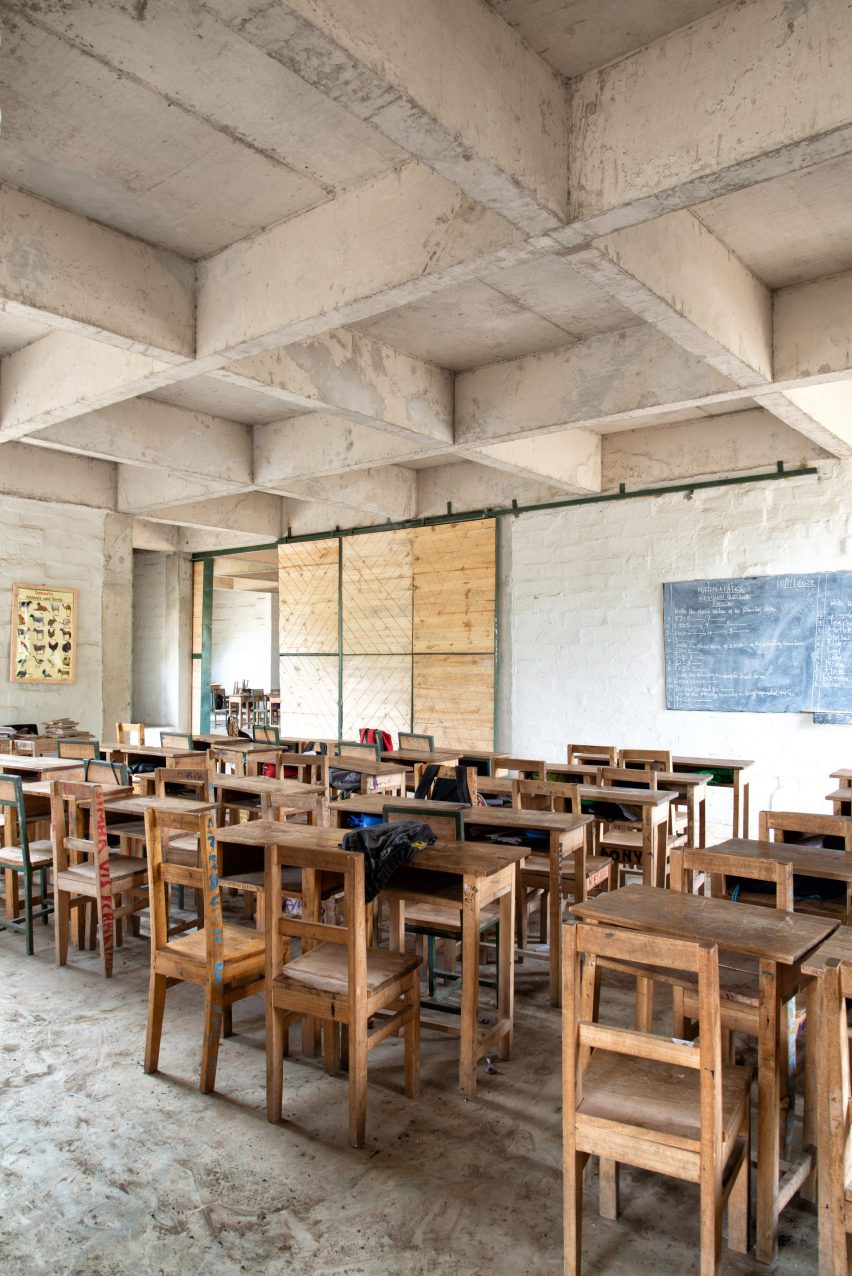 Classroom at the Simba Vision Montessori School in Tanzania by Architectural Pioneering Consultants