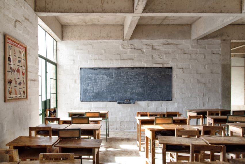 Classroom at the Simba Vision Montessori School in Tanzania by Architectural Pioneering Consultants