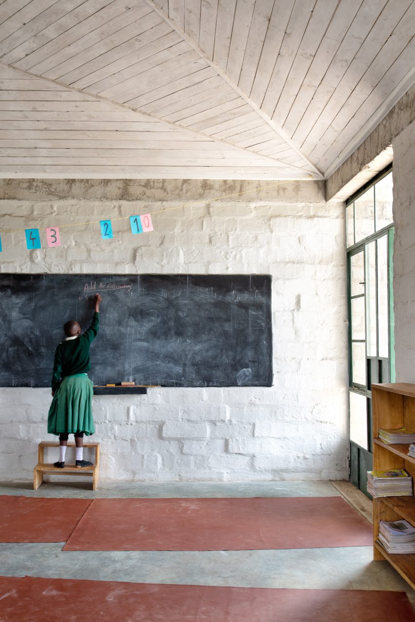 Classroom at the Simba Vision Montessori School in Tanzania by Architectural Pioneering Consultants