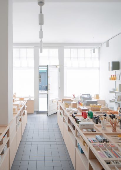 Grid-shaped interior of Present & Correct