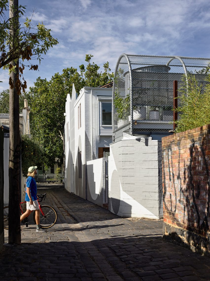 Helvetia project side laneway and rooftop garden