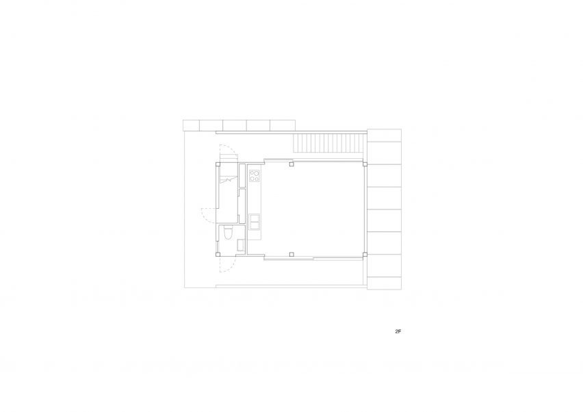 Level 1 plan House K by Bangkok Tokyo Architecture