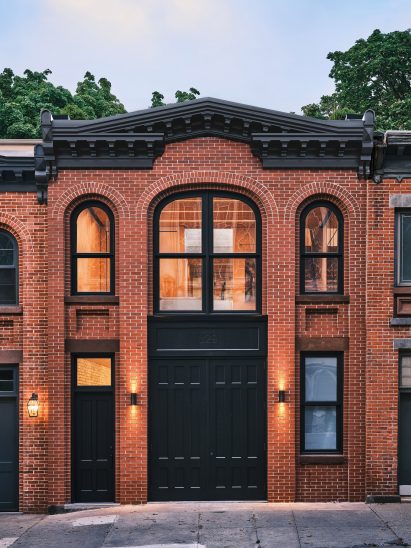 A brick facade
