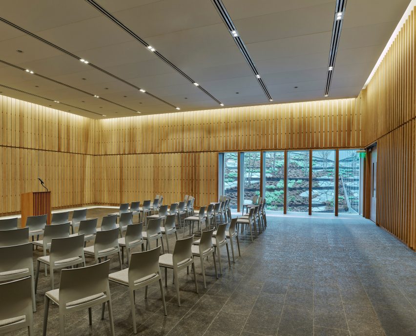 A lecture area in a museum