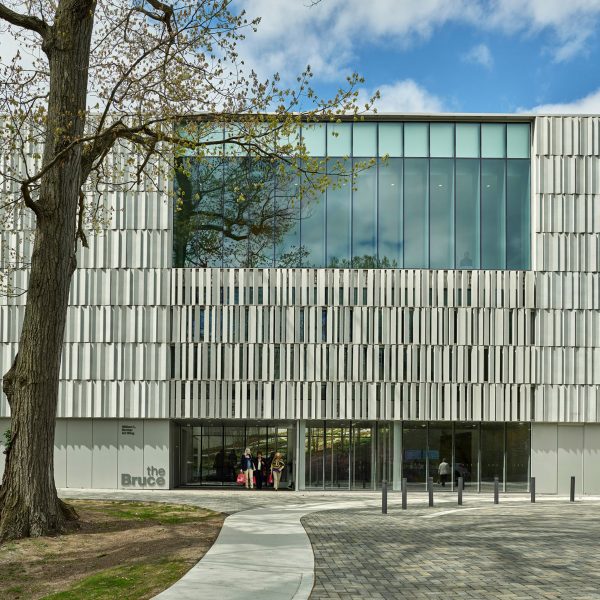 Stone facade of a museum