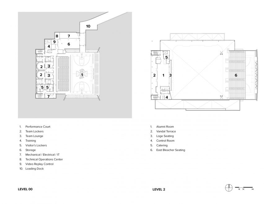 Plan drawing of Central Credit Union Arena