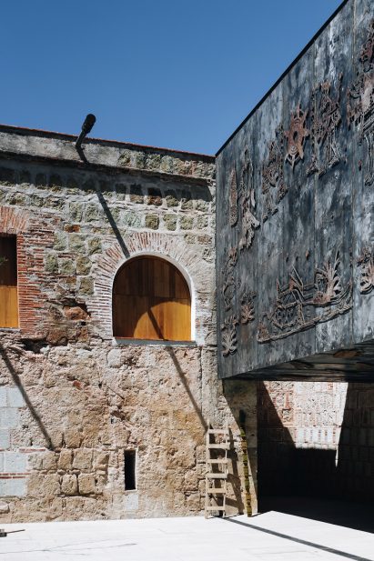 Historic convent building meets new metal addition