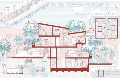 Sectional view of a housing unit