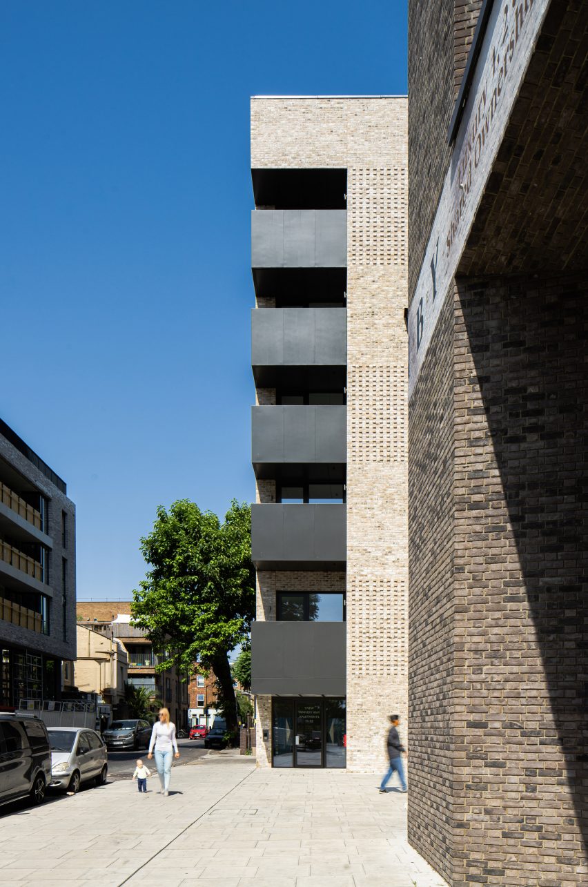 Brick housing and arts building by Coffey Architects