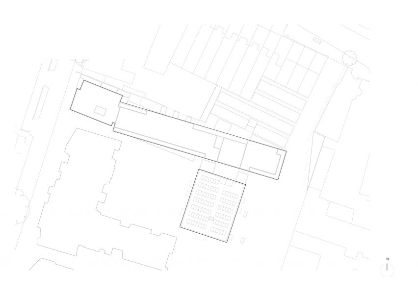 Roof plan of The Tannery by Coffey Architects