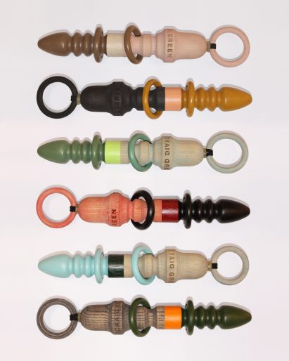 Jumbo wooden tools by Craig Green for Dover Street Market London