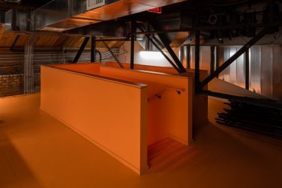 Stage stair on Detroit theatre