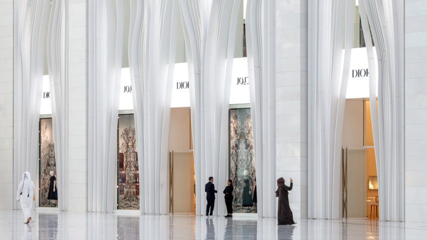 Arana Lasch Dior store in Qatar