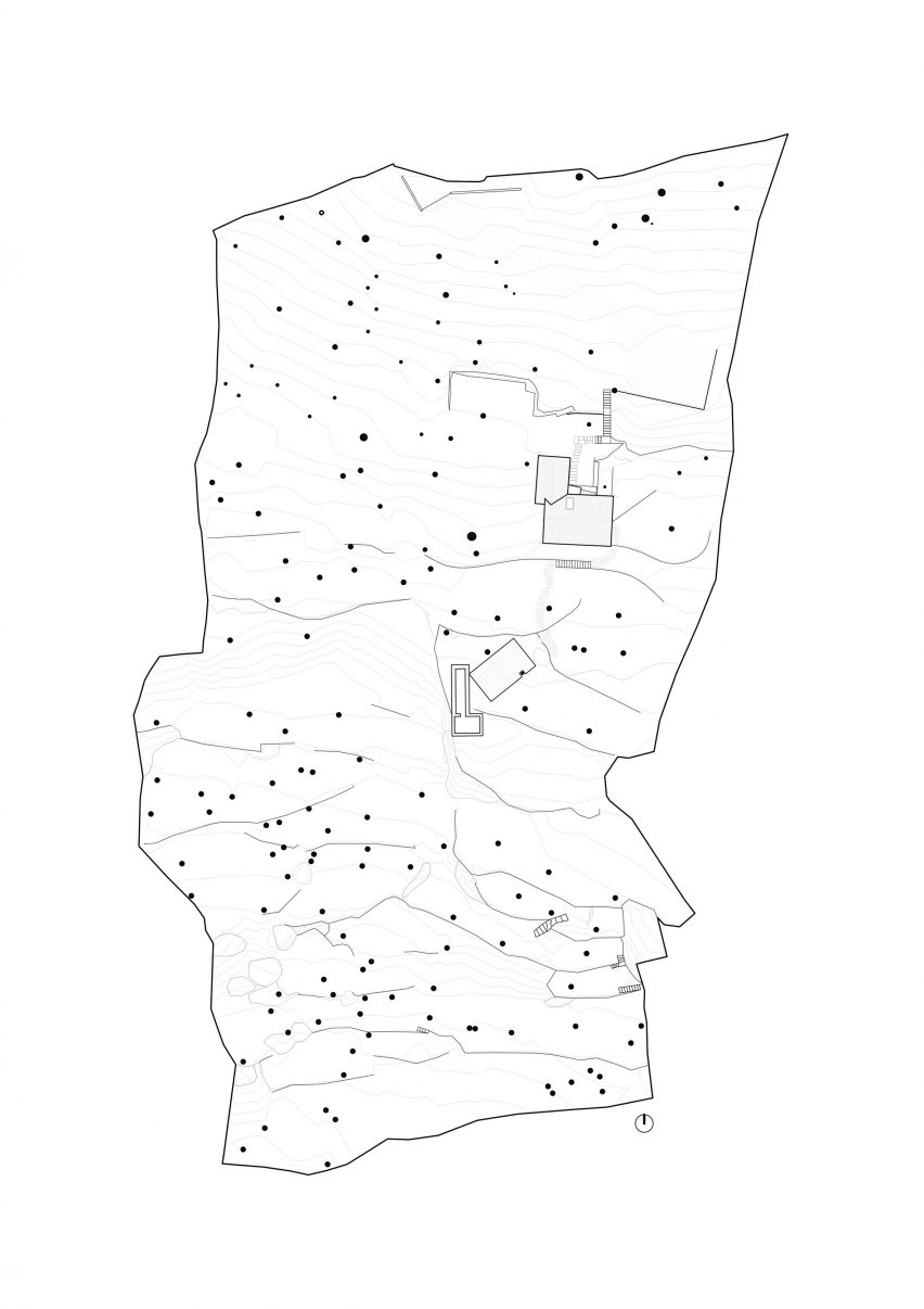 Site plan of home in Porto by Atelier Local