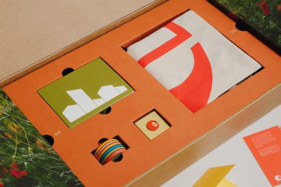 A box of Eames merch