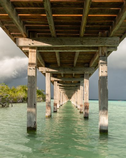 Underside of walkway