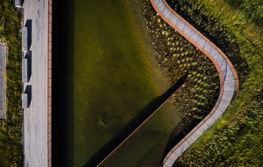 Exercisfältet Stormwater Pond by White Arkitekter