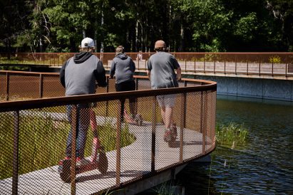 Stormwater pond in Stockholm