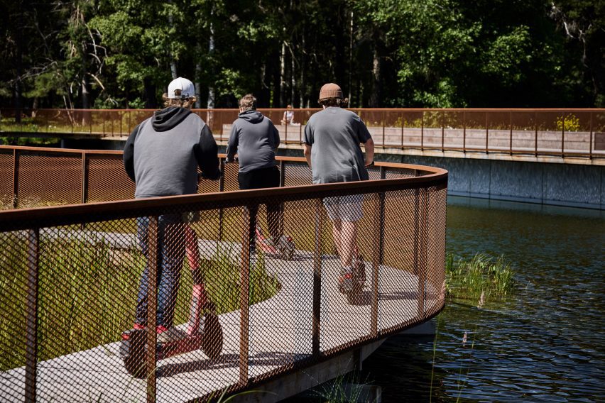 Stormwater pond in Stockholm