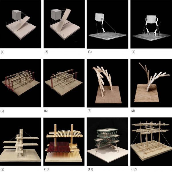 models made by students in Experimental Models of Space & Structure at Rice University