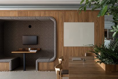 Meeting room pod inside Tokyo office