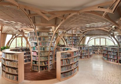 Library interior in India