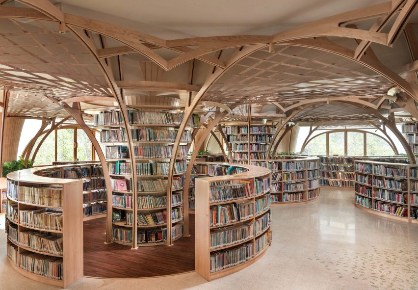 Library interior in India