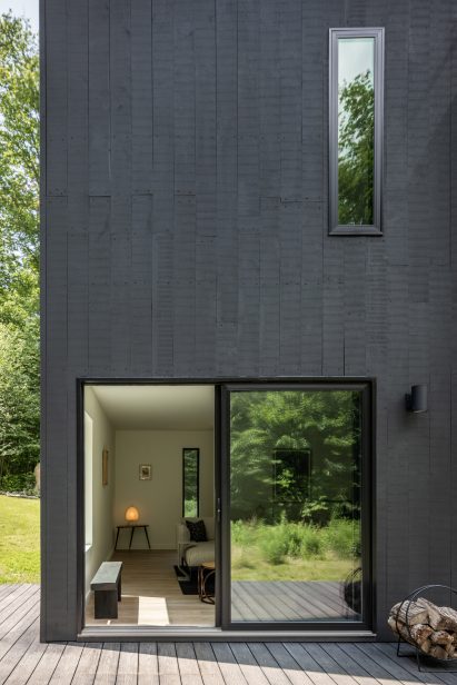 Black cube house