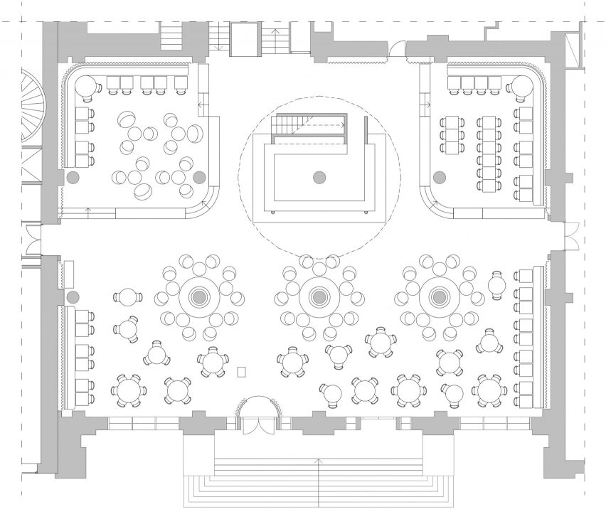 Floor plan of Frescohallen by Claesson Koivisto Rune