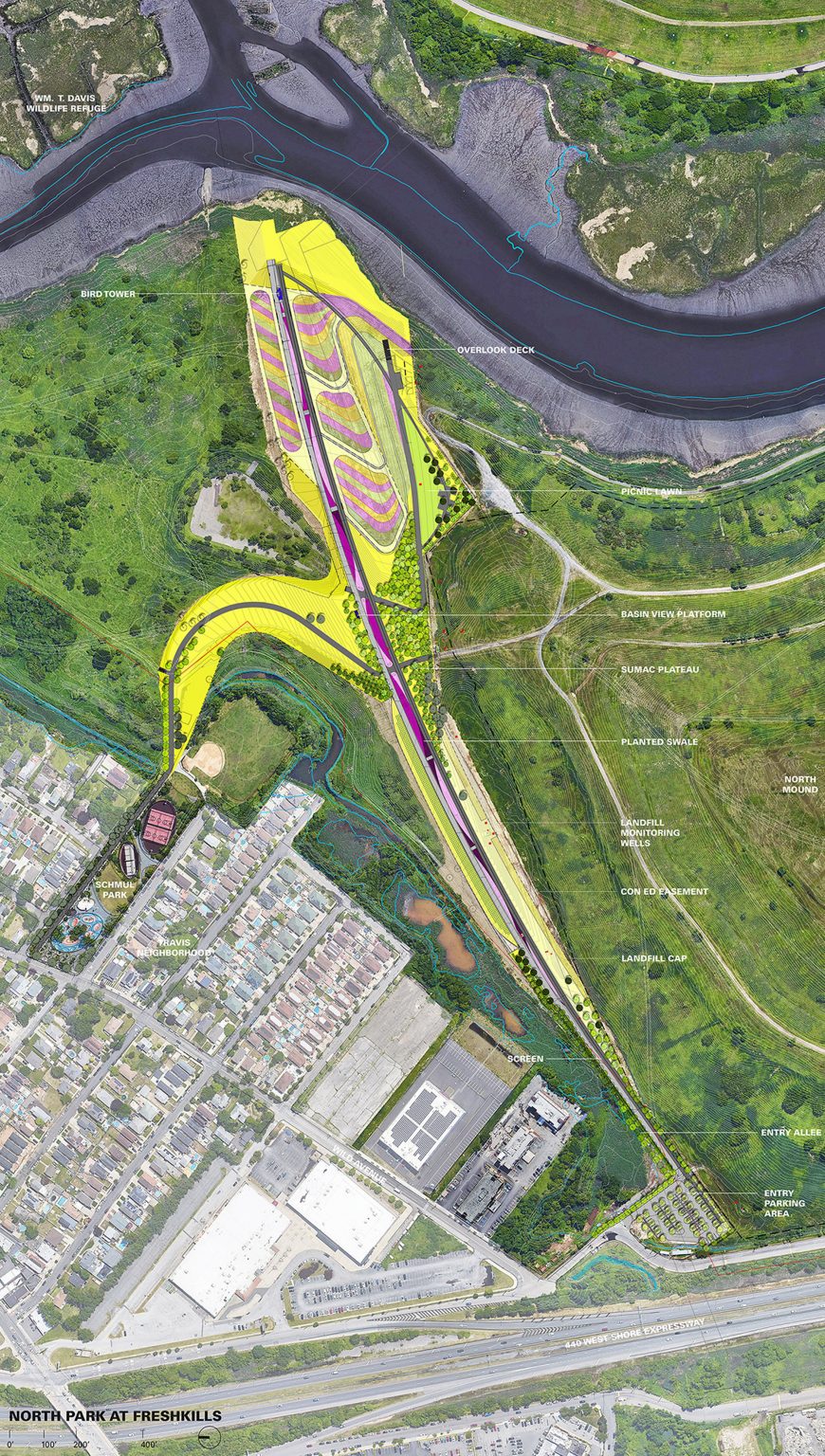 Plan of North Park at Freshkills Park