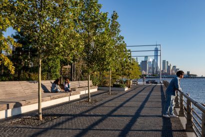 Gansevoort with Manhattan skyline in the background