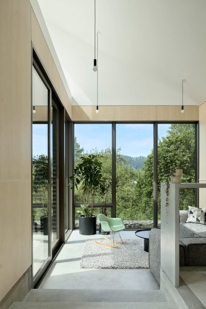 Bedroom in Oregon live-work home