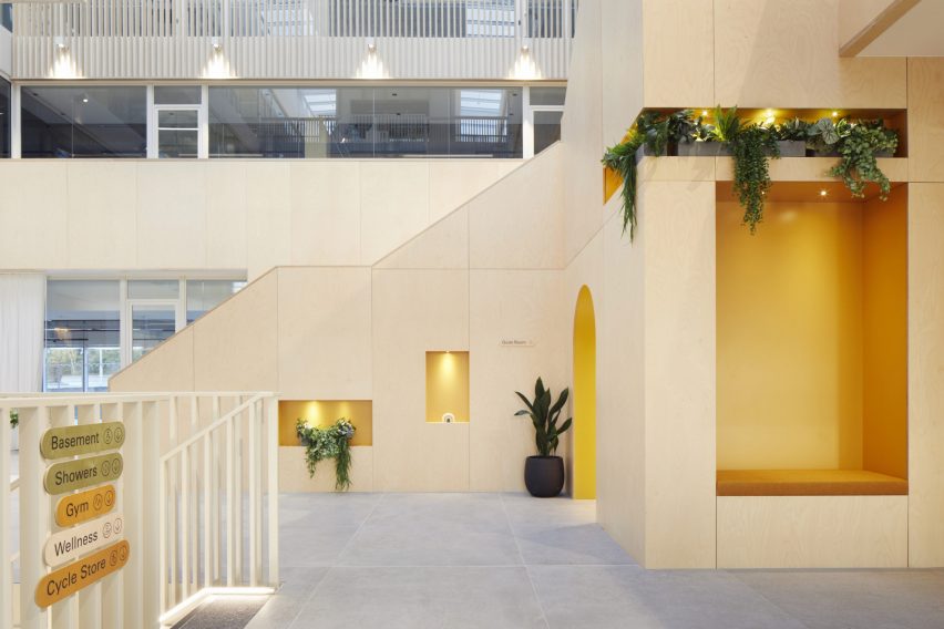 Here+Now office interior by Hawkins\Brown