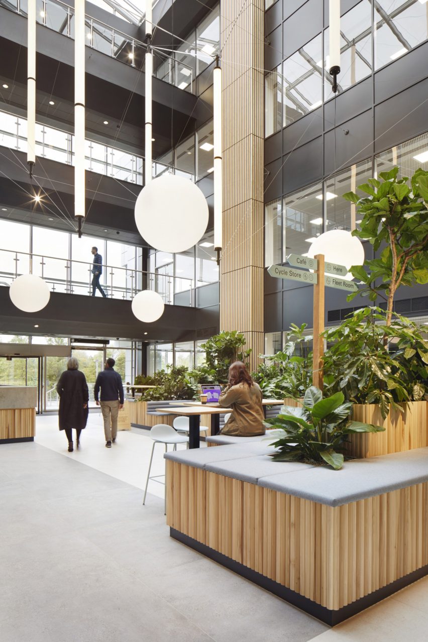 Here+Now office interior by Hawkins\Brown