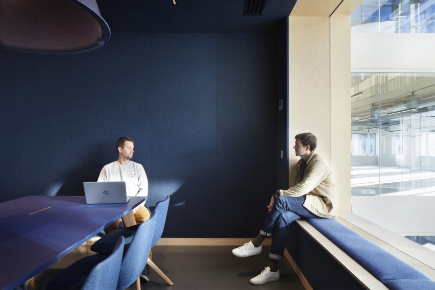 Here+Now office interior by Hawkins\Brown