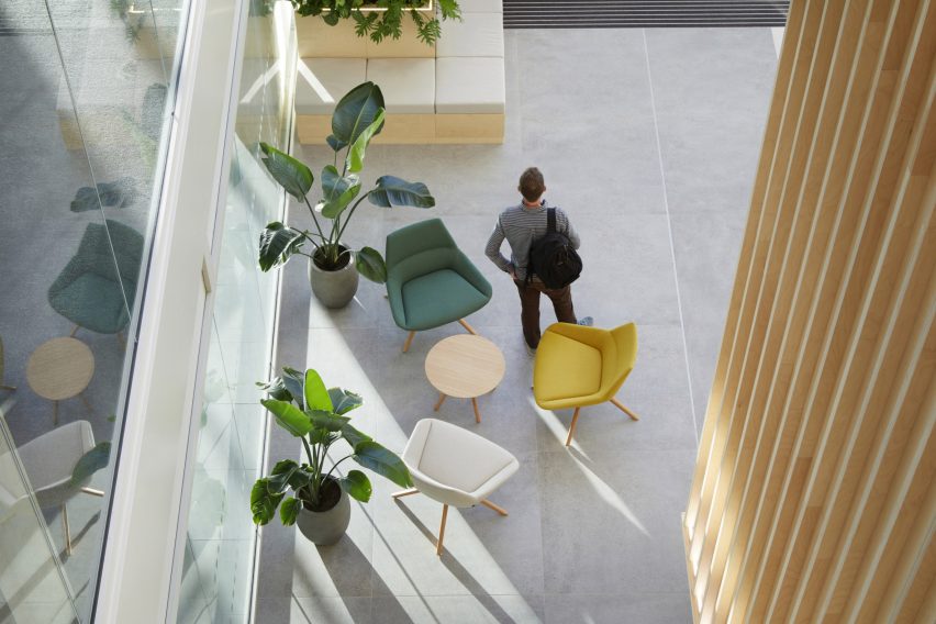 Here+Now office interior by Hawkins\Brown