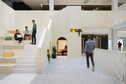 Here+Now office interior by Hawkins\Brown