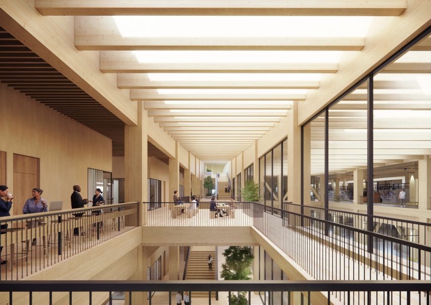 Henning Larsen mass-timber logistics centre