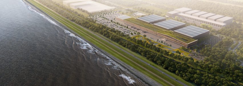 Henning Larsen mass-timber logistics centre