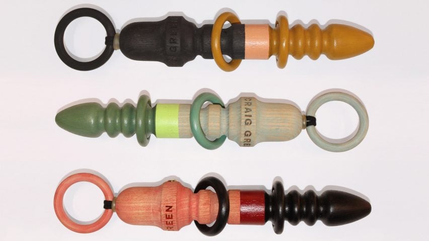 Jumbo wooden tools by Craig Green for Dover Street Market London