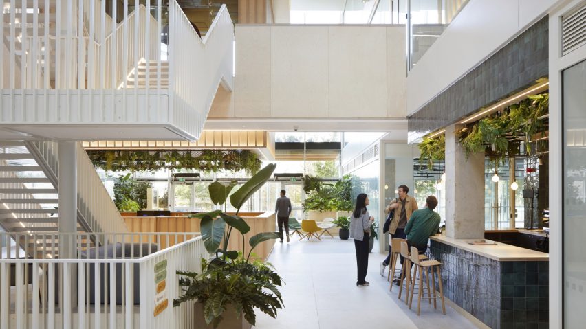 Here+Now office interior by Hawkins\Brown