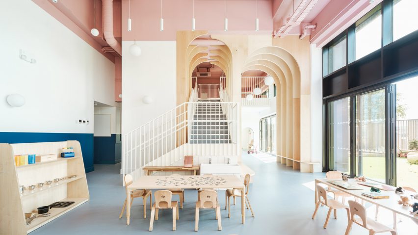 The Nest nursery in east London by Delve Architects