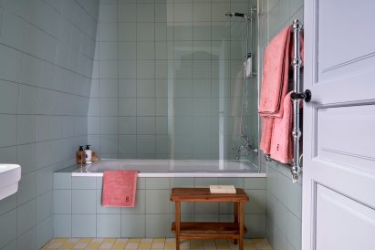 Bathroom at Parisian hotel