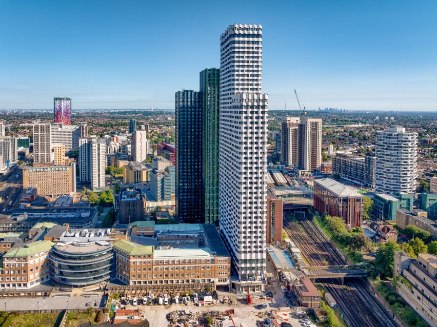 College Road modular residential tower by HTA Design